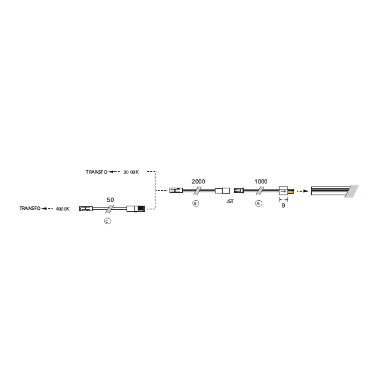 Moove4 câble de raccordement 24V avec embout 